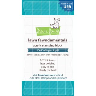Lawn Fawn, Acryl-Stempelblock, 3"x6" grip block...