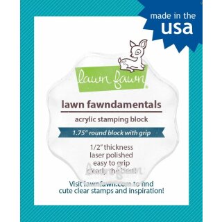 Lawn Fawn, Acryl-Stempelblock, 1.75" round grip...