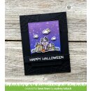 Lawn Fawn, clear stamp, spooky village