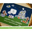 Lawn Fawn, clear stamp, spooky village