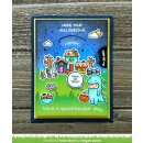 Lawn Fawn, clear stamp, spooky village