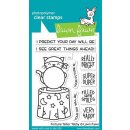 Lawn Fawn, clear stamp, fortune teller tabby