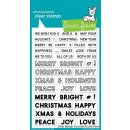 Lawn Fawn, clear stamp, offset sayings: christmas