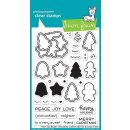 Lawn Fawn, clear stamp, how you bean? christmas cookie...