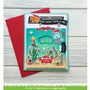 Lawn Fawn, clear stamp, christmas fishes