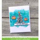 Lawn Fawn, clear stamp, christmas fishes