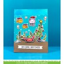 Lawn Fawn, clear stamp, christmas fishes