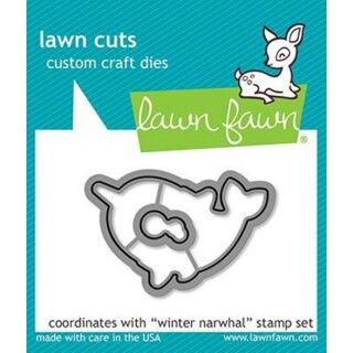 Lawn Fawn, lawn cuts/ Stanzschablone, winter narwhal