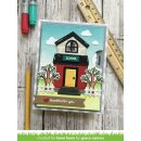 Lawn Fawn, clear stamp, plan on it: school