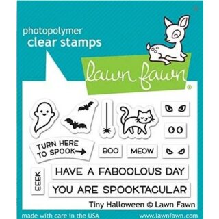 Lawn Fawn, clear stamp, tiny halloween