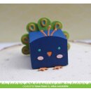 Lawn Fawn, lawn cuts/ Stanzschablone, tiny gift box peacock and turkey add-on