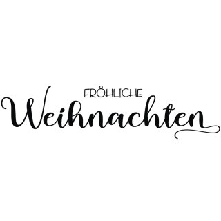 Butterer, Stempel "Fröhliche Weihnachten", 3x10cm