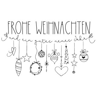 Butterer, Stempel "Frohe Weihnachten" -...