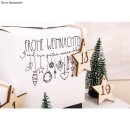 Butterer, Stempel "Frohe Weihnachten" - Girlande, 6x10cm
