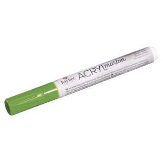 Acryl-Marker, giftgrün, Rundspitze 2-4 mm, mit Ventil