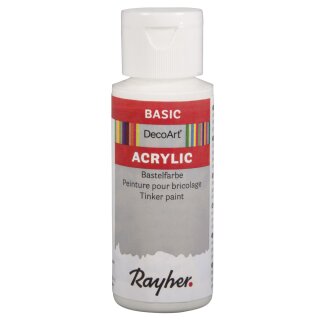 Acrylic-Bastelfarbe, weiß, Flasche 59 ml