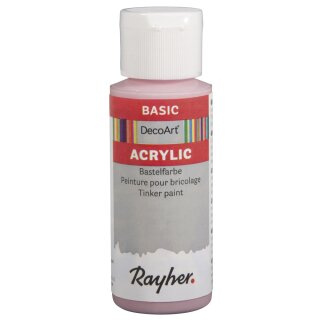 Acrylic-Bastelfarbe, babyrosa, Flasche 59 ml