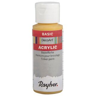 Acrylic-Bastelfarbe, lichter ocker, Flasche 59 ml