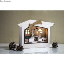 Holzbausatz 3D-Motivrahmen, Krippe, 24x24x6,3cm, 13-tlg.