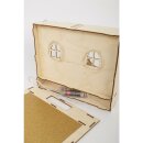 Holzbausatz 3D-Motivrahmen, Krippe, 24x24x6,3cm, 13-tlg.