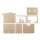 Holzbausatz 3D-Motivrahmen, Krippe, 24x24x6,3cm, 13-tlg.