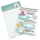 Gerda Steiner Designs, A Whale of a Time 4x6 Clear Stamp Set
