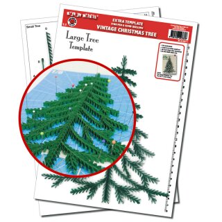 Quilling Template, The Vintage Christmas Tree Extra Template