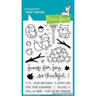 Lawn Fawn, clear stamp, jump for joy
