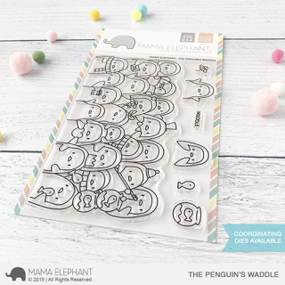 Mama Elephant, clear stamp, The Penguins Waddle