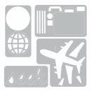 SIZZIX Sidekick Side-Order Set - Thinlits/ Texture Fades - Travel - 662714
