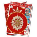 papier + ideen: Quilling Template, Gold Christmas Mandala