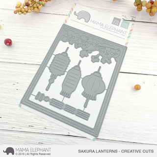 Mama Elephant, Creative Cuts/ Stanzschablone, Sakura Lanterns