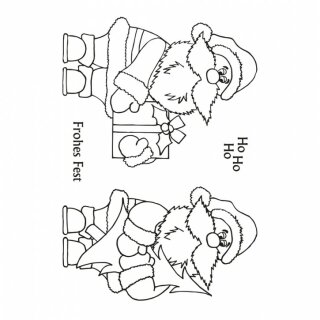 Stempel Clear, "Weihnachtsmänner" A7