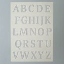 Stencils, Buchstaben groß¸ DIN A 5