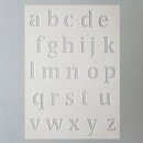 Stencils, Buchstaben klein, DIN A 5