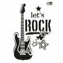 Stencil, let´s ROCK, DIN A4