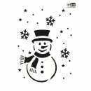Stencil, Schneemann, DIN A4