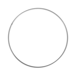 Metallringe beschichtet, 20cm ø silber, 1 Stück