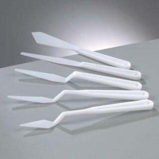 Spatel Kunststoff, 17 - 19 cm, 5 - teilig, weiß