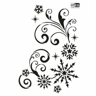 Stencil, Schneekristalle & Ornamente, DIN A4