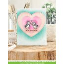 Lawn Fawn, lawn cuts/ Stanzschablone, just stitching hearts