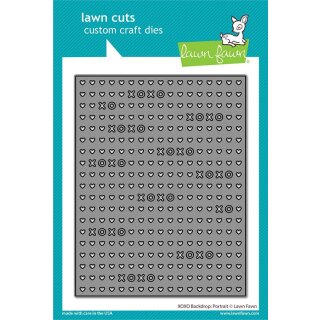 Lawn Fawn, lawn cuts/ Stanzschablone, XOXO backdrop:...