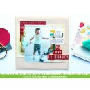 Lawn Fawn, lawn cuts/ Stanzschablone, XOXO backdrop: landscape