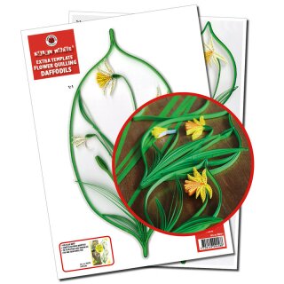 Quilling Template, Narzissen/ Daffodils Extra Template