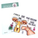 Gerda Steiner Designs, Moose Love 4x6 Clear Stamp Set