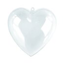 Plastik-Herz, 2tlg., 10 cm, kristall
