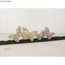Holz Dekoobjekt Schmetterlinge, 40x11,5x2cm, natur
