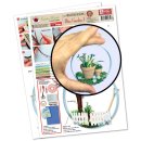 papier + ideen: Quilling Template, Blue Garden Template 1