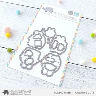 Mama Elephant, Creative Cuts/ Stanzschablone, Zodiac Rabbit