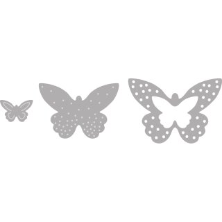 Rayher Stanzschablonen Set: Schmetterlinge, 1,2-3,4cm x...